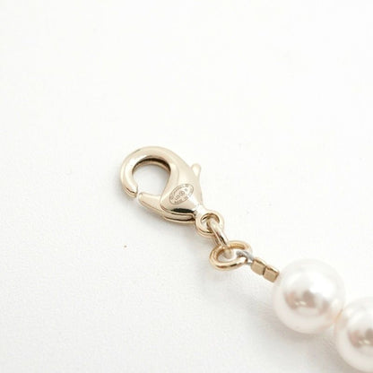 Chanel Necklace Pendant Choker Gold Logo Rhinestone