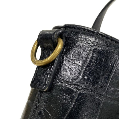 Saint Laurent Paris Tote Bag Mini Toy Shopping 712367 Black Shape Pressed