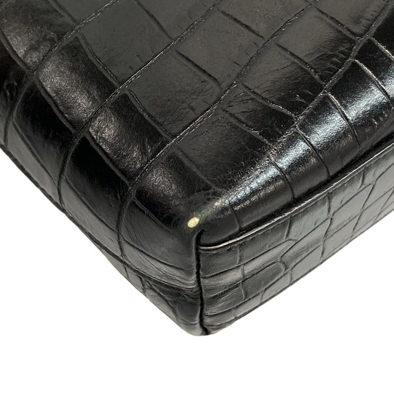 Saint Laurent Paris Tote Bag Mini Toy Shopping 712367 Black Shape Pressed