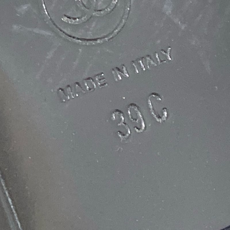 Chanel Sandals 39 C Women - G32825 Black Coco Cross Strap Flat Sandals