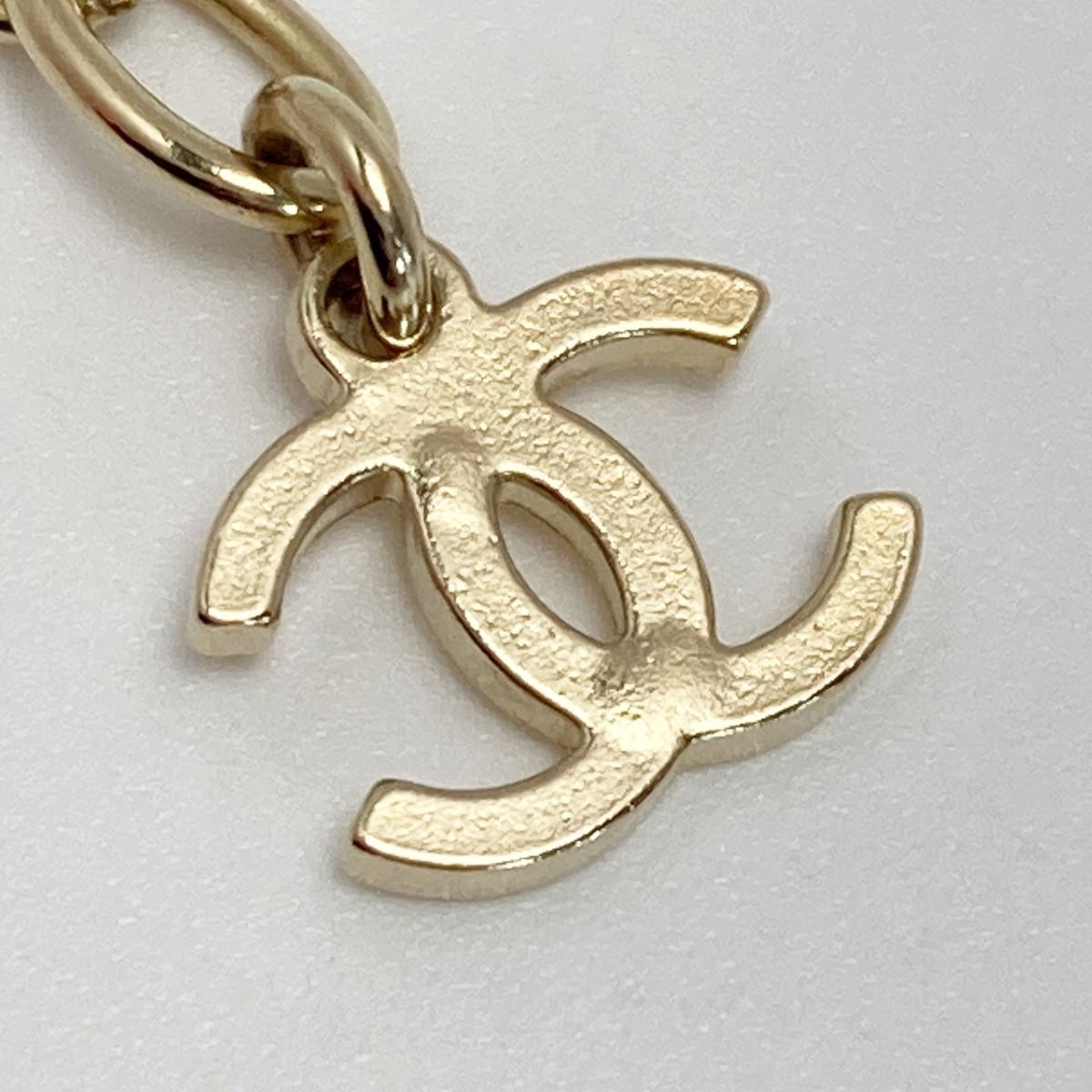 Chanel Métiers D'art Collection Necklace F21a Gold GP Coco Mark Rhinestone