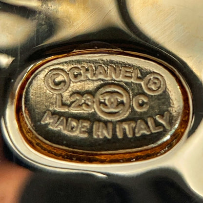 Chanel Cocomark Heart Brooch L23c Gold GP Rhinestone