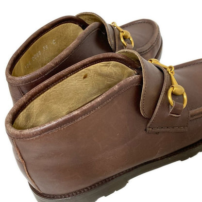 Gucci Shoes 35 C Women's Horsebit Dark Brown Leather