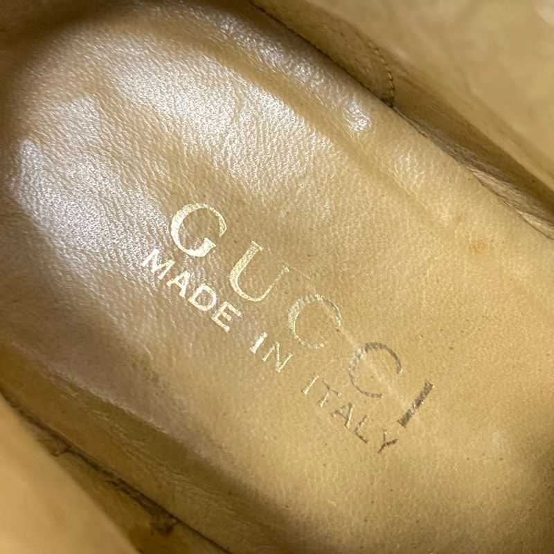 Gucci Shoes 35 C Women's Horsebit Dark Brown Leather