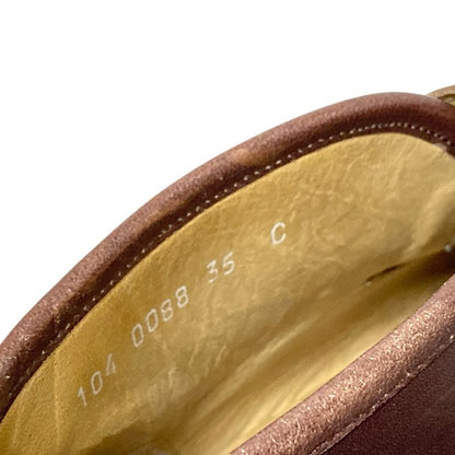 Gucci Shoes 35 C Women's Horsebit Dark Brown Leather