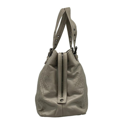 Bottega Veneta Intrecciato Gray Quilted Leather Shoulder Bag