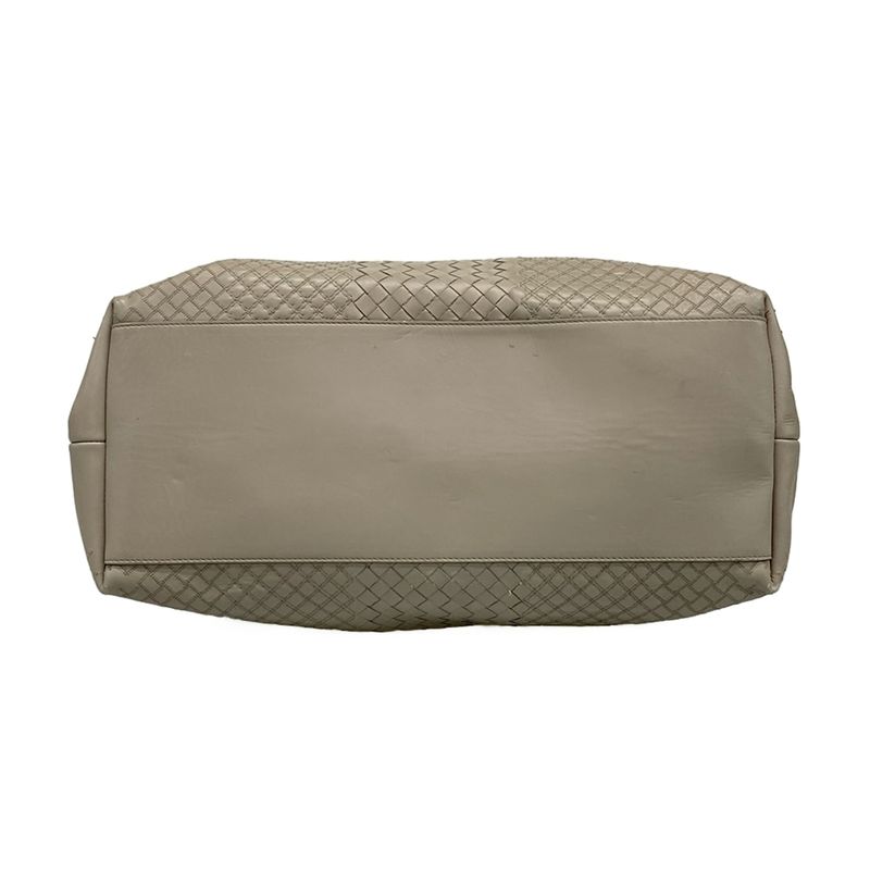 Bottega Veneta Intrecciato Gray Quilted Leather Shoulder Bag