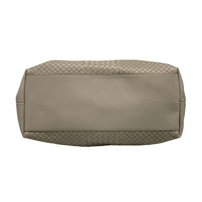 Bottega Veneta Intrecciato Gray Quilted Leather Shoulder Bag