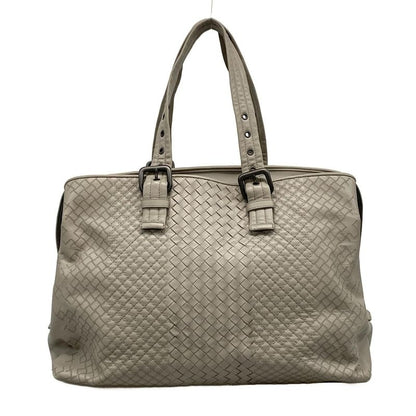 Bottega Veneta Intrecciato Gray Quilted Leather Shoulder Bag