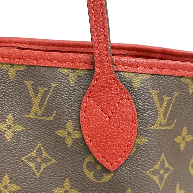 Louis Vuitton Tote Bag Monogram Neverfull Inside Out MM M12708 Sari Red