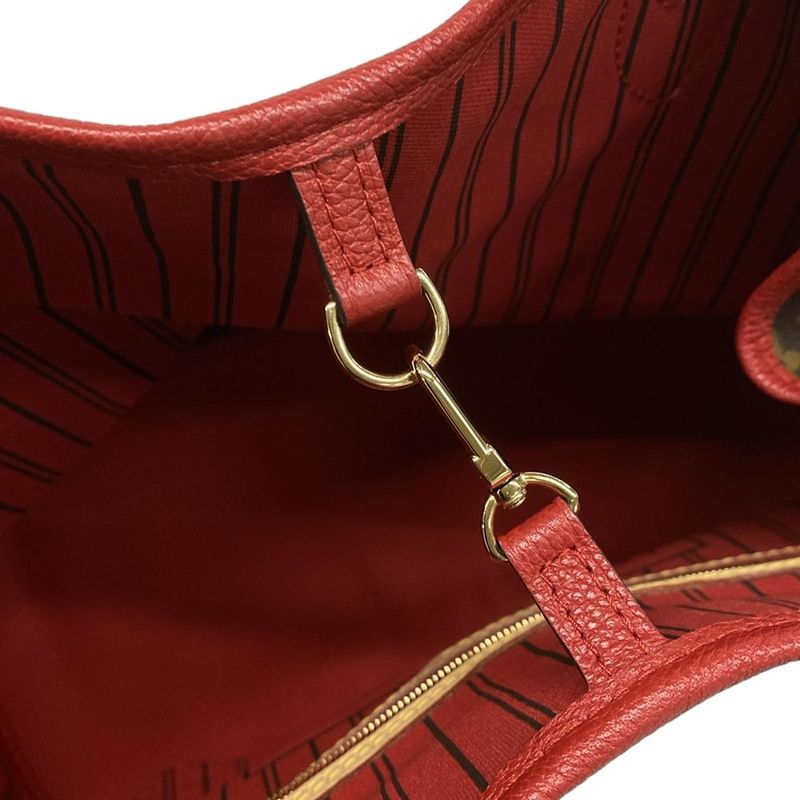 Louis Vuitton Tote Bag Monogram Neverfull Inside Out MM M12708 Sari Red
