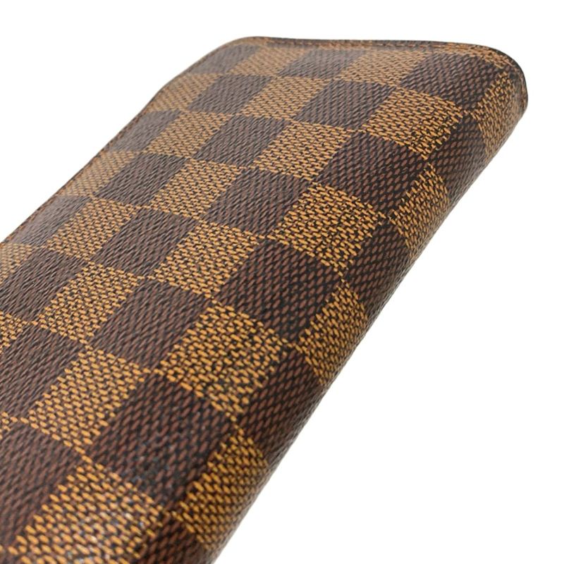 Louis Vuitton Damier Portefeuille Clemence N41626 Rose Ballerine Long Wallet