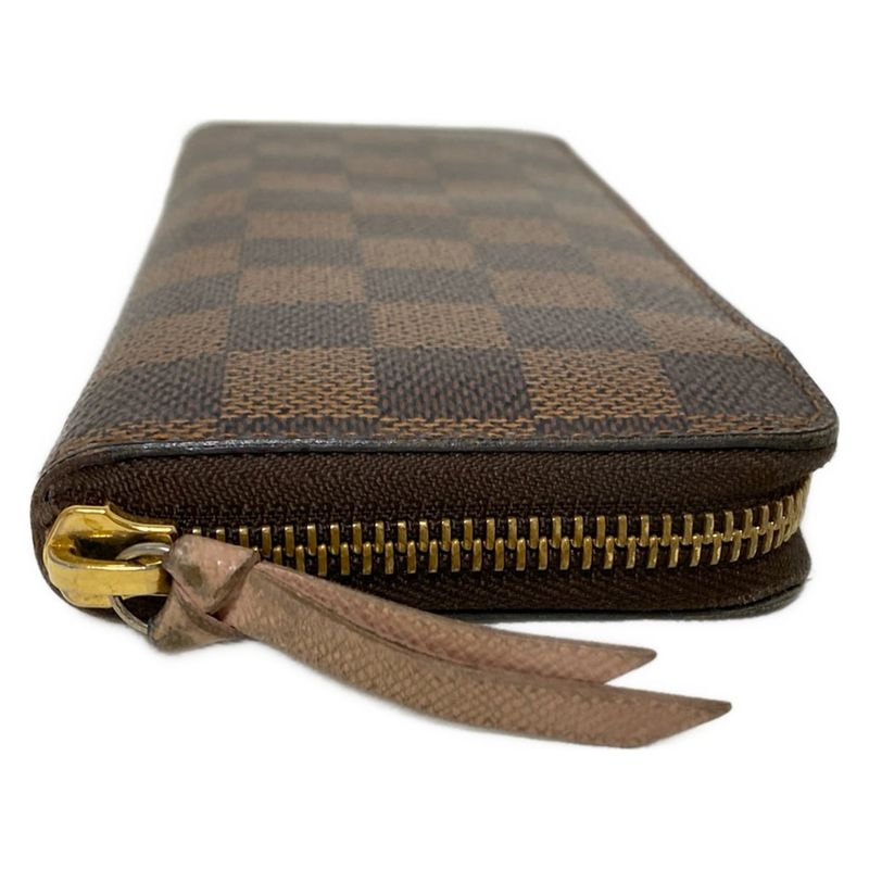 Louis Vuitton Damier Portefeuille Clemence N41626 Rose Ballerine Long Wallet