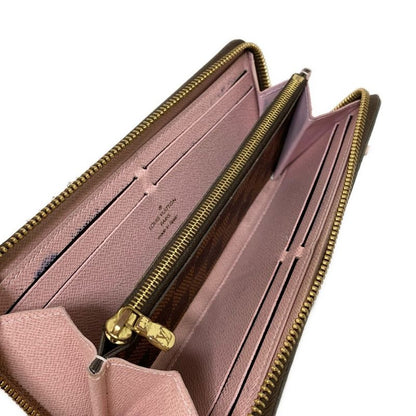 Louis Vuitton Damier Portefeuille Clemence N41626 Rose Ballerine Long Wallet