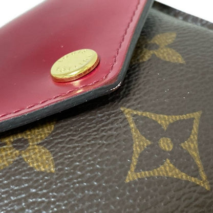 Louis Vuitton Monogram Portefeuille Zoé M62932 Fuchsia Leather Trifold Wallet