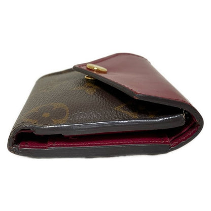 Louis Vuitton Monogram Portefeuille Zoé M62932 Fuchsia Leather Trifold Wallet
