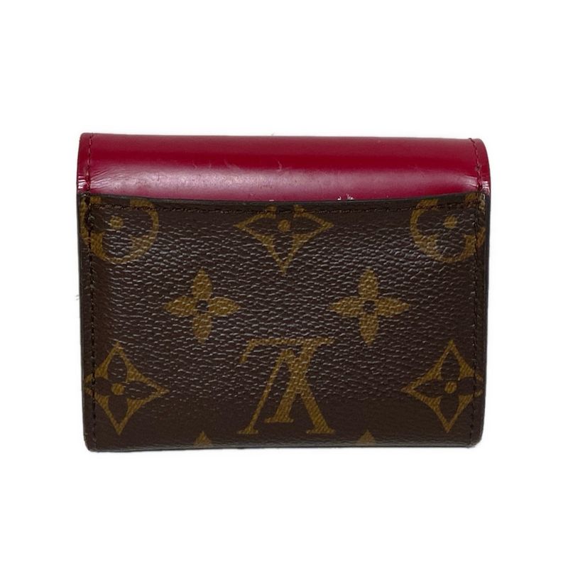 Louis Vuitton Monogram Portefeuille Zoé M62932 Fuchsia Leather Trifold Wallet