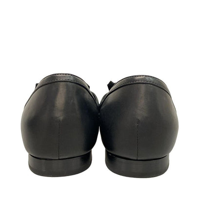 Chanel Shoes 37 C Women's Mary Jane G46753 Black Ribbon Outsole Reupholstered