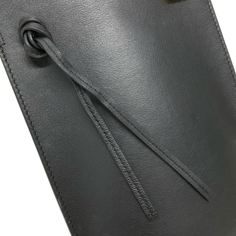 Loewe Shoulder Bag Dice Pocket Black Mini Bag Leather