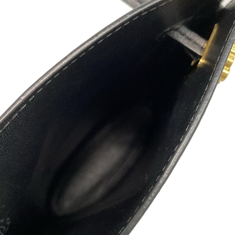 Loewe Shoulder Bag Dice Pocket Black Mini Bag Leather