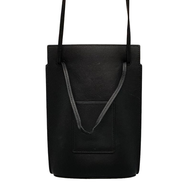 Loewe Shoulder Bag Dice Pocket Black Mini Bag Leather