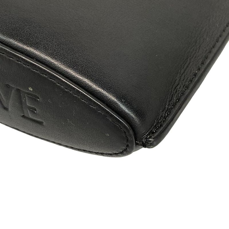 Loewe Shoulder Bag Dice Pocket Black Mini Bag Leather