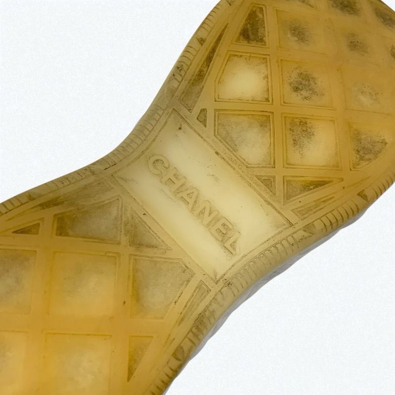 Chanel Sneakers Shoes Nylon Suede White Black Beige Matelasse Here Mark Logo