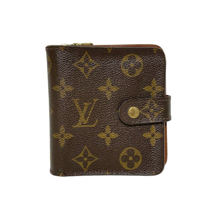 Louis Vuitton Bifold Wallet Monogram Compact Zip M61667 -