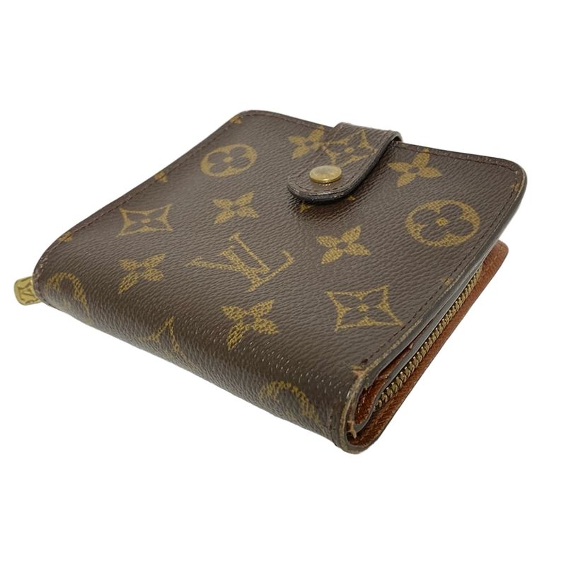 Louis Vuitton Bifold Wallet Monogram Compact Zip M61667 -