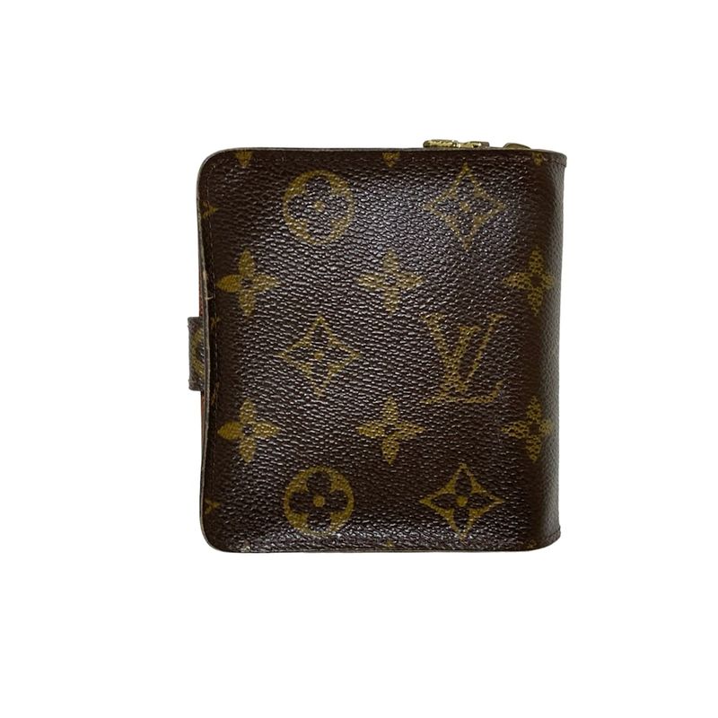 Louis Vuitton Bifold Wallet Monogram Compact Zip M61667 -