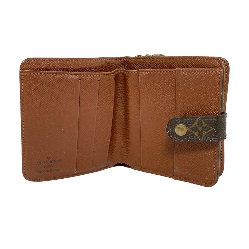 Louis Vuitton Bifold Wallet Monogram Compact Zip M61667 -