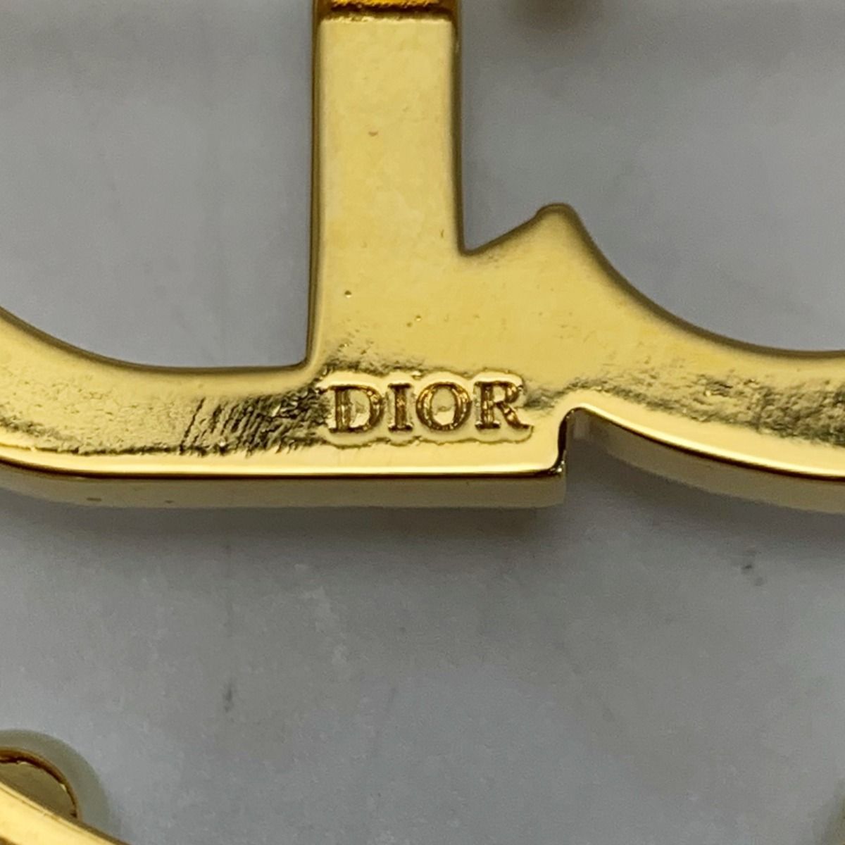 Christian Dior Brooch CD Logo Gold Plated