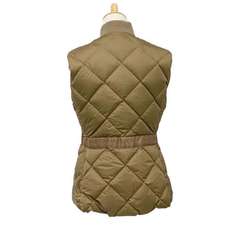 Hermes Outer Polyester Down Vest Promenade Du Matin Reversible Beige