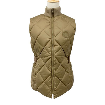 Hermes Outer Polyester Down Vest Promenade Du Matin Reversible Beige