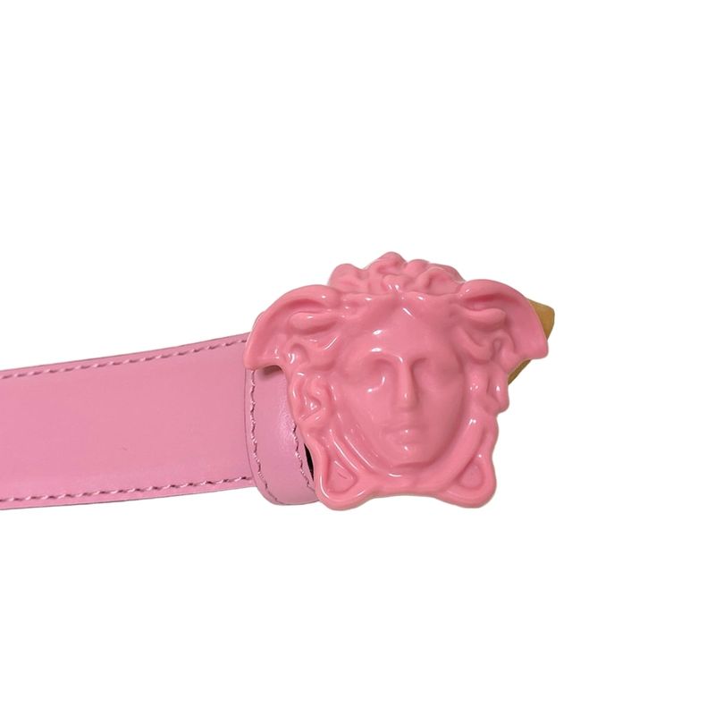 Versace Belt 70 28 - Pink Medusa Leather
