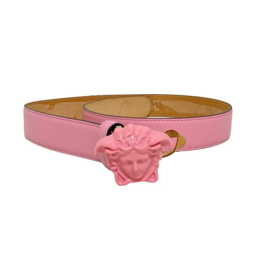 Versace Belt 70 28 - Pink Medusa Leather