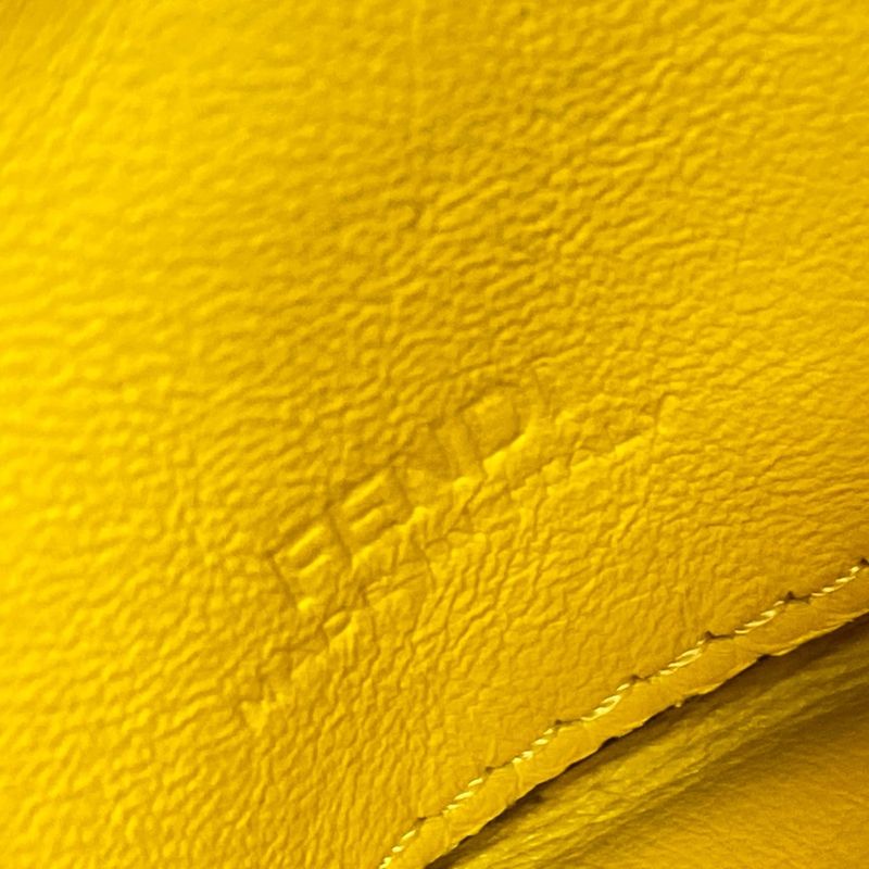 Fendi Key Holder (charm ) Nano Baguette Charm Yellow Fur