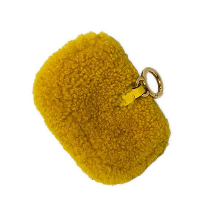 Fendi Key Holder (charm ) Nano Baguette Charm Yellow Fur