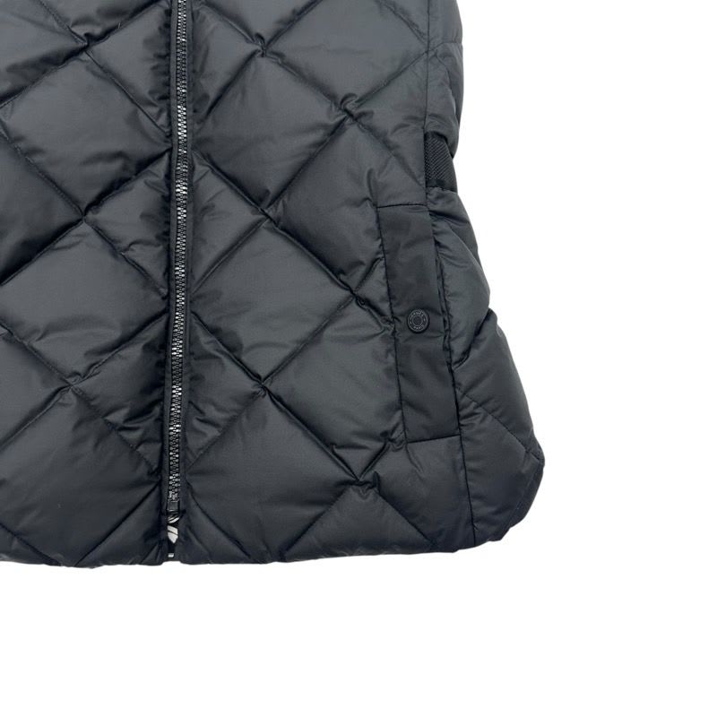 Hermes Outer Polyester Down Vest Promenade Du Matin Reversible Black