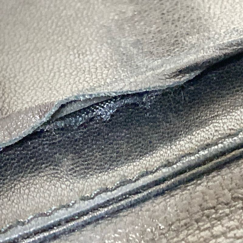 Bottega Veneta Long Wallet Intrecciato 114074 Black Leather