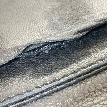 Bottega Veneta Long Wallet Intrecciato 114074 Black Leather