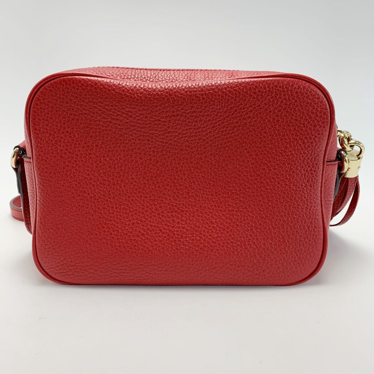 Gucci Soho Shoulder Bag 308364 498879 Red Leather Ladies