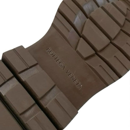 Bottega Veneta Tire Boots Short Shoes Leather Black Brown Chelsea