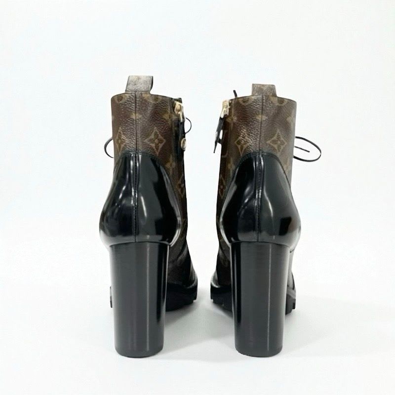 Louis Vuitton Star Trail Line Monogram Boots Short Shoes Leather Patent