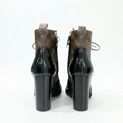 Louis Vuitton Star Trail Line Monogram Boots Short Shoes Leather Patent