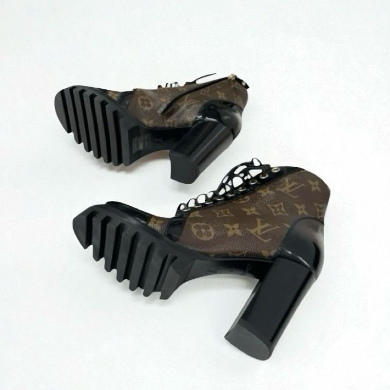 Louis Vuitton Star Trail Line Monogram Boots Short Shoes Leather Patent