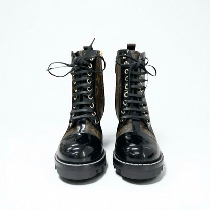 Louis Vuitton Star Trail Line Monogram Boots Short Shoes Leather Patent