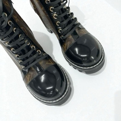 Louis Vuitton Star Trail Line Monogram Boots Short Shoes Leather Patent