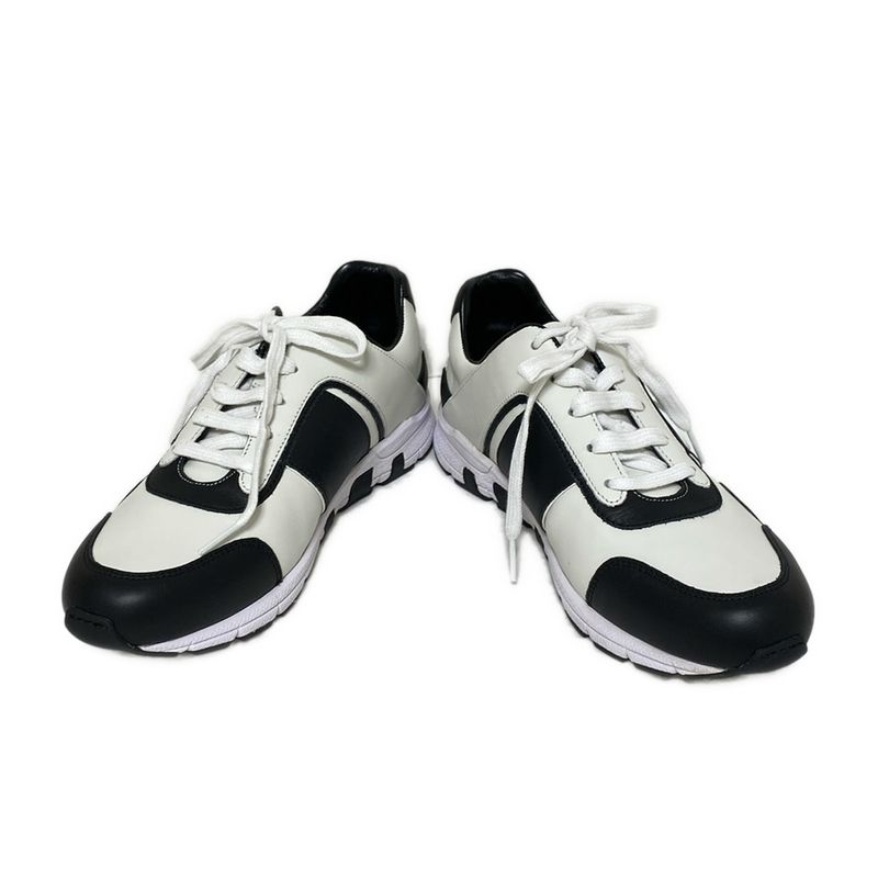 Gucci Sneakers 371 2 Women - 426185 White And Black Interlocking G Leather