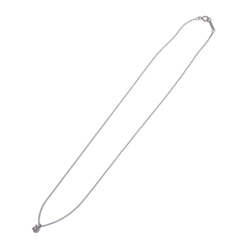 Tiffany & Co Solitaire Pendant Necklace Pt950 Platinum Diamond